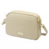 MiaMore 01-068 bézs női bőr válltáska, oldaltáska, crossbody 26 x 19 x 8 cm