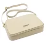 MiaMore 01-068 bézs női bőr válltáska, oldaltáska, crossbody 26 x 19 x 8 cm