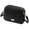 MiaMore 01-068 fekete női bőr válltáska, oldaltáska, crossbody 26 x 19 x 8 cm