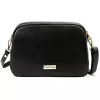 MiaMore 01-068 fekete női bőr válltáska, oldaltáska, crossbody 26 x 19 x 8 cm