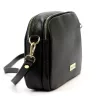 MiaMore 01-068 fekete női bőr válltáska, oldaltáska, crossbody 26 x 19 x 8 cm