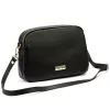 MiaMore 01-068 fekete női bőr válltáska, oldaltáska, crossbody 26 x 19 x 8 cm