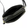MiaMore 01-068 fekete női bőr válltáska, oldaltáska, crossbody 26 x 19 x 8 cm