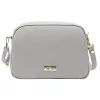MiaMore 01-068 szürke női bőr válltáska, oldaltáska, crossbody 26 x 19 x 8 cm