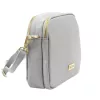 MiaMore 01-068 szürke női bőr válltáska, oldaltáska, crossbody 26 x 19 x 8 cm