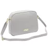MiaMore 01-068 szürke női bőr válltáska, oldaltáska, crossbody 26 x 19 x 8 cm