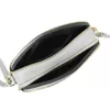 MiaMore 01-068 szürke női bőr válltáska, oldaltáska, crossbody 26 x 19 x 8 cm