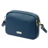 MiaMore 01-068 kék női bőr válltáska, oldaltáska, crossbody 26 x 19 x 8 cm