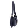 Luka 24-037 navy kék női bőr kézitáska, válltáska 29 x 17 x 6 cm