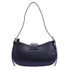 Luka 24-037 navy kék női bőr kézitáska, válltáska 29 x 17 x 6 cm