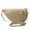 Gregorio 1735 bézs női bőr válltáska, oldaltáska, crossbody 32 x 18 x 7 cm