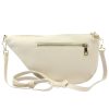 Gregorio 1735 krém női bőr válltáska, oldaltáska, crossbody 32 x 18 x 7 cm