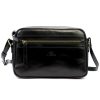 EL FORREST LB33-68 fekete női bőr válltáska, oldaltáska, crossbody 25 x 18 x 7 cm