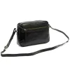 EL FORREST LB33-68 fekete női bőr válltáska, oldaltáska, crossbody 25 x 18 x 7 cm