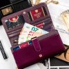Peterson PTN 421077-SH-1 bordó női bőr pénztárca