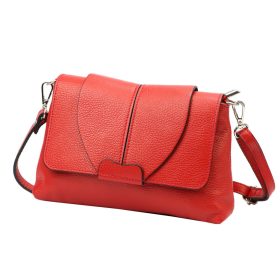   Luka 24-005 DOLLARO piros női bőr válltáska, oldaltáska 25 x 17 x 7 cm