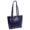 Florence 47 navy kék női bőr kézitáska, válltáska, shopper 39 x 28 x 10.5 cm