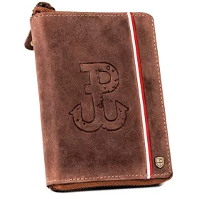   Peterson PTN 340PW-02 2-1-4 HUNTER barna férfi bőr pénztárca