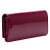 Pierre Cardin 07 SHINY 100 bíbor színű női bőr-rostbőr pénztárca 18,5 x 10 cm