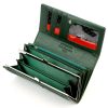 Pierre Cardin 07 SHINY 100 zöld női rostbőr-bőr pénztárca 18,5 x 10 cm