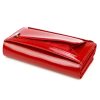 Pierre Cardin 07 SHINY 102 piros női rostbőr-bőr pénztárca 18,5 x 10,5 cm