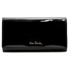 Pierre Cardin 07 SHINY 102 fekete női rostbőr-bőr pénztárca 18,5 x 10,5 cm