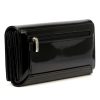 Pierre Cardin 07 SHINY 102 fekete női rostbőr-bőr pénztárca 18,5 x 10,5 cm
