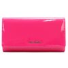 Pierre Cardin 07 SHINY 102 magenta női rostbőr-bőr pénztárca 18,5 x 10,5 cm
