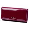 Pierre Cardin 07 SHINY 102 bordó női bőr-rostbőr pénztárca 18,5 x 10,5  cm
