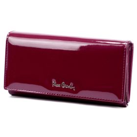   Pierre Cardin 07 SHINY 102 bordó női bőr-rostbőr pénztárca 18,5 x 10,5  cm