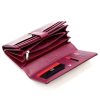Pierre Cardin 07 SHINY 102 bordó női bőr-rostbőr pénztárca 18,5 x 10,5  cm