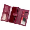 Pierre Cardin 07 SHINY 102 bordó női bőr-rostbőr pénztárca 18,5 x 10,5  cm