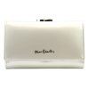 Pierre Cardin 07 SHINY 108 bézs női rostbőr-bőr pénztárca 14,5 x 9 cm