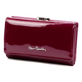   Pierre Cardin 07 SHINY 108 bordó női bőr-rostbőr pénztárca 14,5 x 9  cm
