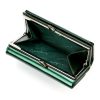 Pierre Cardin 07 SHINY 108 zöld női rostbőr-bőr pénztárca 14,5 x 9 cm
