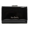 Pierre Cardin 07 SHINY 117 fekete női rostbőr-bőr pénztárca 12,5 x 9 cm