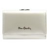 Pierre Cardin 07 SHINY 117 bézs női rostbőr-bőr pénztárca 12,5 x 9 cm