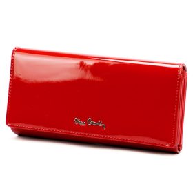   Pierre Cardin 07 SHINY 121 piros női bőr-rostbőr pénztárca 19,5 x 10 cm