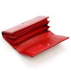 Pierre Cardin 07 SHINY 121 piros női bőr-rostbőr pénztárca 19,5 x 10 cm