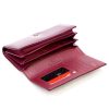 Pierre Cardin 07 SHINY 121 bordó női bőr-rostbőr pénztárca 19,5 x 10 cm