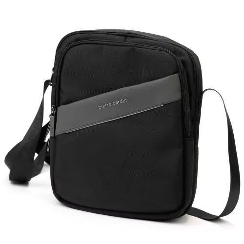 Pierre Cardin 8158 ALAN06 szürke férfi oldaltáska, válltáska 23 x 28 x 9 cm