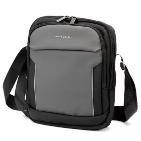   Pierre Cardin 8154 ALAN06 szürke férfi oldaltáska, válltáska 24 x 29 x 9 cm