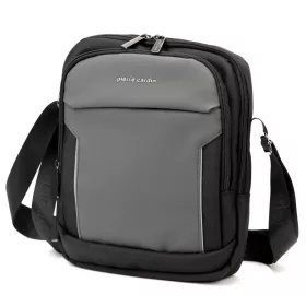   Pierre Cardin 8154 ALAN06 szürke férfi oldaltáska, válltáska 24 x 29 x 9 cm