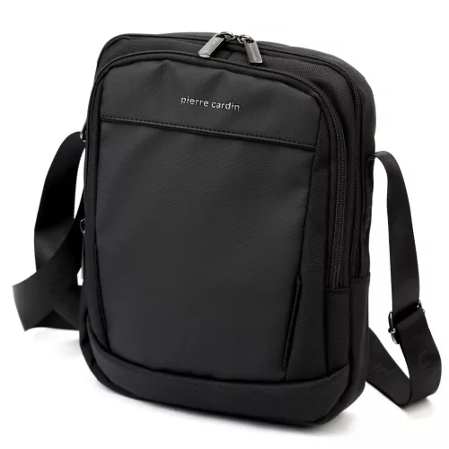 Pierre Cardin 8150 ALAN06 fekete férfi oldaltáska, válltáska 25 x 29 x 8 cm
