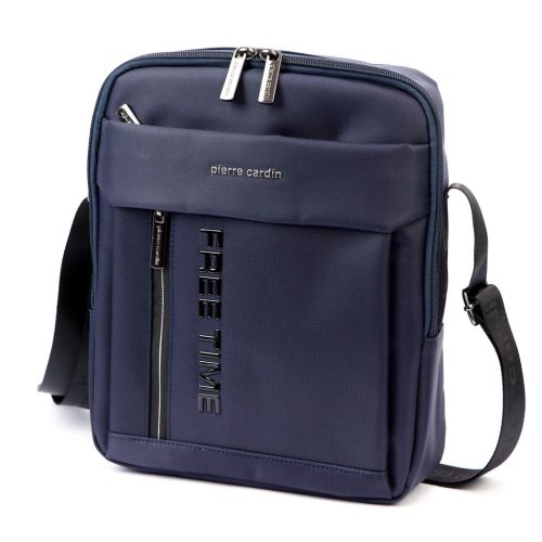 Pierre Cardin 8024 ALAN06 kék férfi oldaltáska, válltáska 25 x 28 x 8 cm