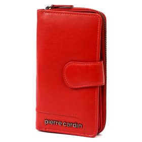   Pierre Cardin TILAK131 2202 piros női bőr pénztárca 9,5 x 17 cm