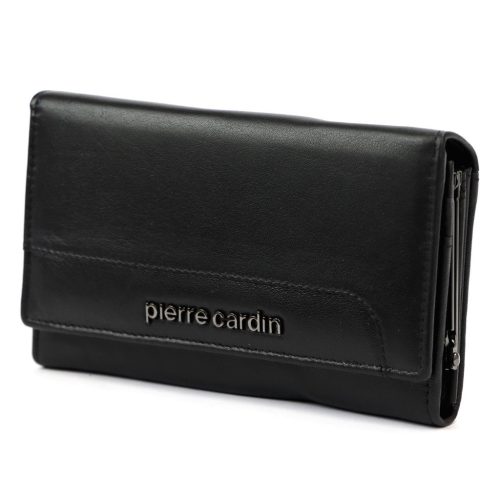 Pierre Cardin TILAK131 455 fekete női bőr pénztárca 16 x 9,5 cm