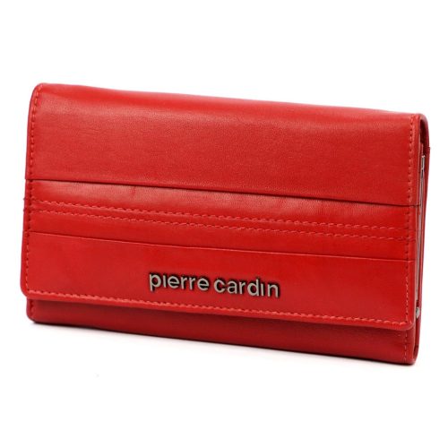 Pierre Cardin TILAK130 455 piros női bőr pénztárca 16 x 9,5 cm