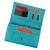Pierre Cardin TILAK130 455 türkiz női bőr pénztárca 16 x 9,5 cm