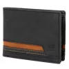 Nordee HVAL N992 fekete férfi bőr pénztárca 12.5 x 9.5 x 3 cm